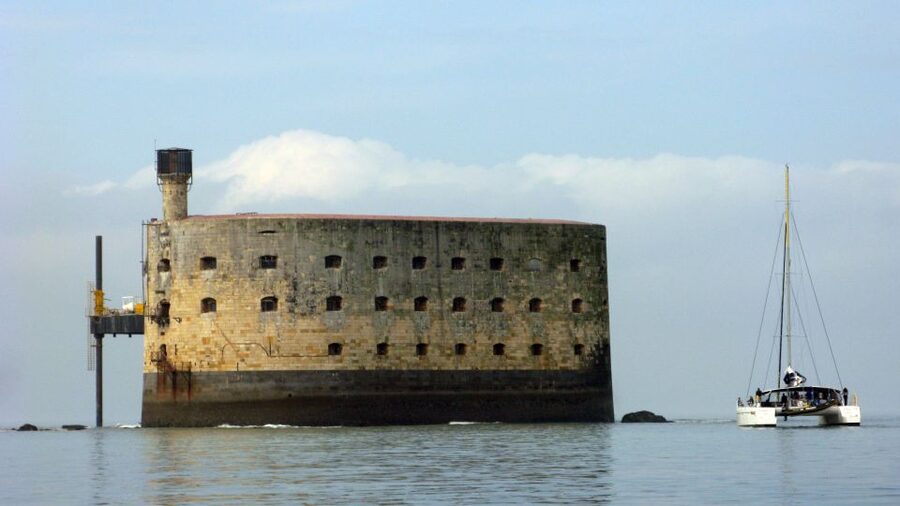 From La Rochelle: Sailing Cruise to Fort Boyard - Circling Fort Boyard from the sea