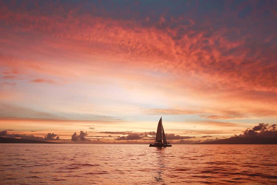 From Ma'alaea: 'Alihilani Sunset Sail Catamaran Tour - Setting sail from Ma’alaea Harbor