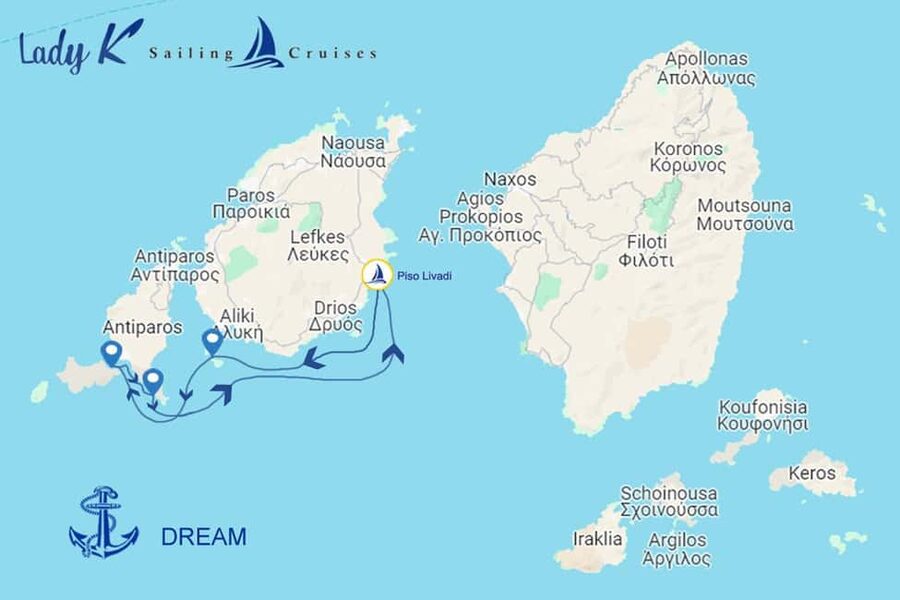 From Paros: Private Sailing Cruise with Lunch and Snorkeling - A full day on the water from Piso Livadi