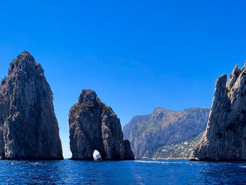 From Positano: Sail to Capri's Stunning Beauty - A swim beside the Li Galli islands