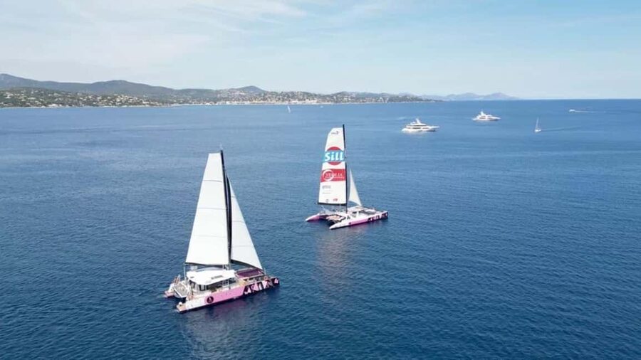 From Quiberon: Ile aux Moines Catamaran Sailing Adventure - The sailing experience on a wide catamaran