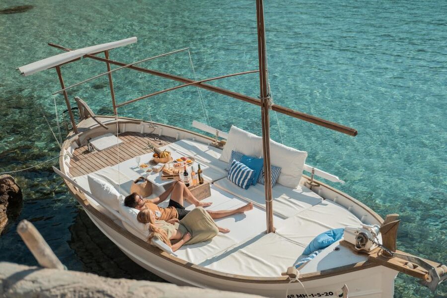 From Sant Josep: Es Vedra & Atlantis Sailboat Cruise - Why the llaut makes this Ibiza cruise different