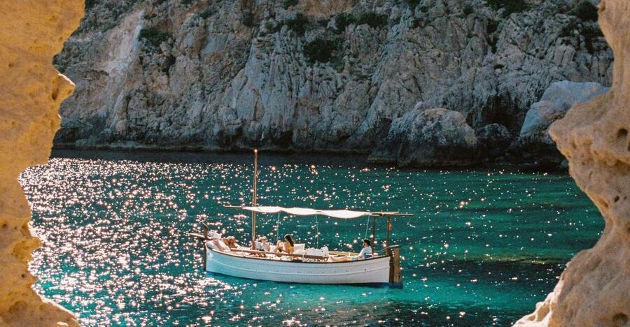 From Sant Josep: Es Vedra & Atlantis Sailboat Cruise - The Cala Comta and Cala Bassa alternative