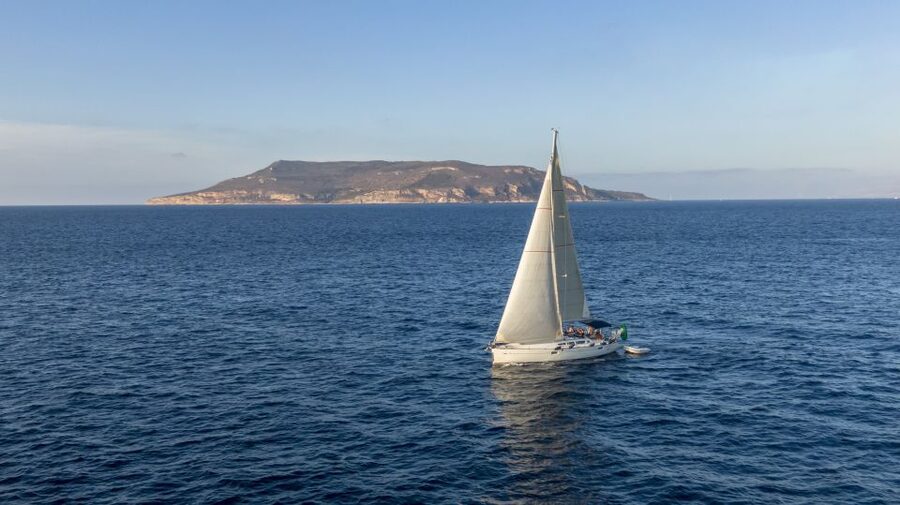 From Trapani: Full-Day Sailboat Trip to Favignana & Levanzo - Favignana harbor gives you time to explore