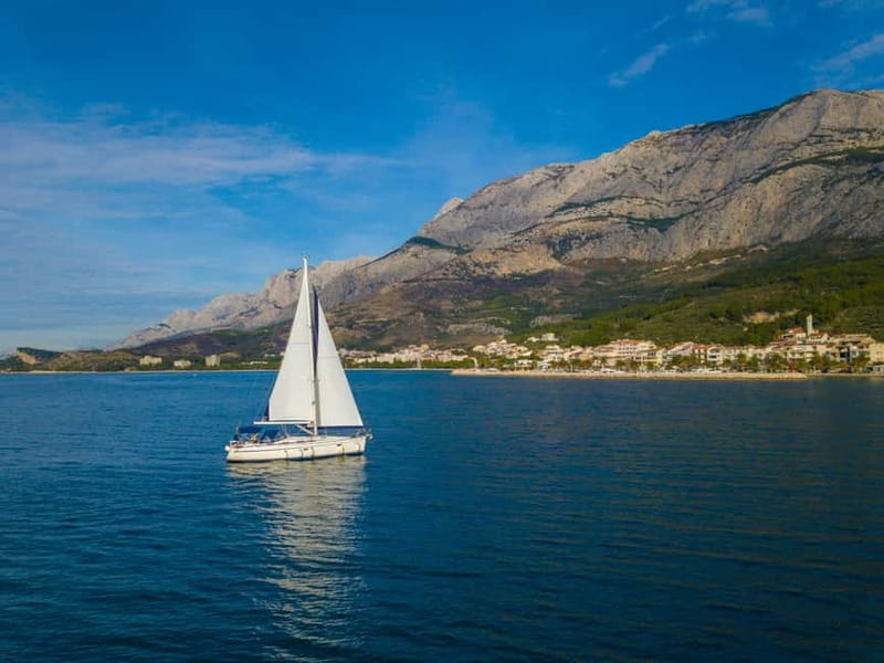 From Tučepi: Makarska Riviera Private Sailing Day Trip - Sailing between the islands on the way home