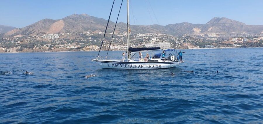Fuengirola: Dolphin-Watching Sailing Tour with Drinks - Leaving Fuengirola Marina for the open Costa del Sol