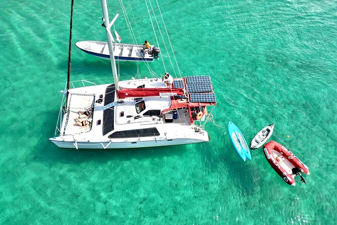 Full-Day Catamaran Sailing Caribbean Beaches with Snorkelling and Lunch - Playa Blanca is the main beach stop