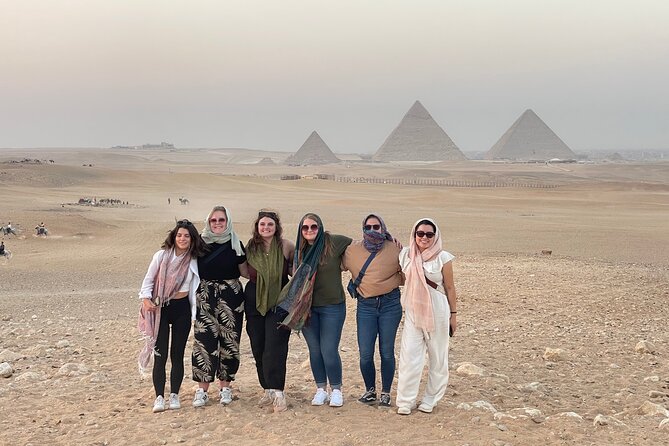 Giza Pyramids , ATV Ride , Felucca Sailing , Khan El Khalili - Khufu, the Great Pyramid, and the first look at Giza