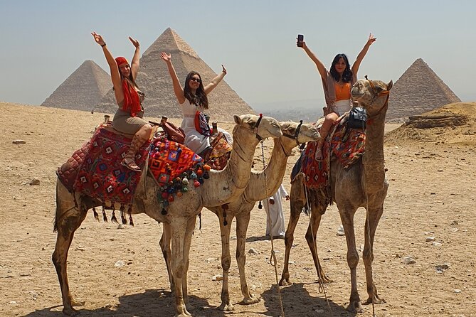 Giza Pyramids, Sphinx, Camel Ride, Sailing on the Nile and Royal Mummies - The Giza Pyramids: the morning centerpiece