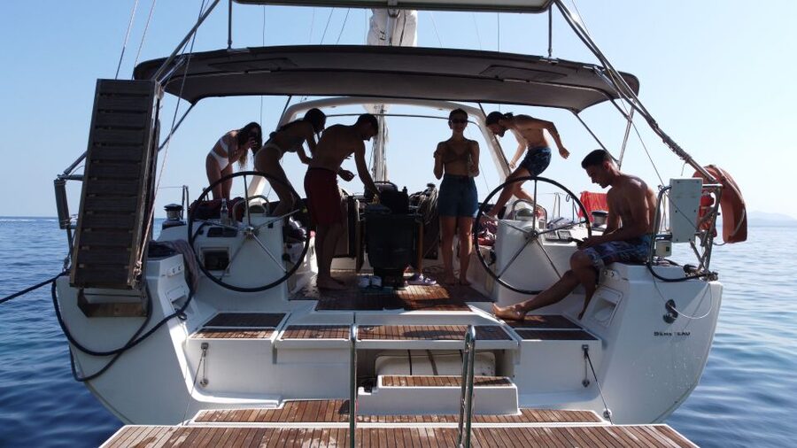 Gouvia: Corfu Island Sailing Trip with Snack and Soft Drinks - A simple lunch on board