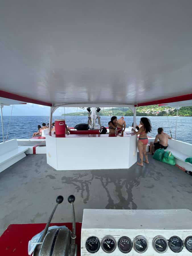 Grenada: Sailing and Snorkeling To the Underwater Sculpture - Sailing north from Grand Anse