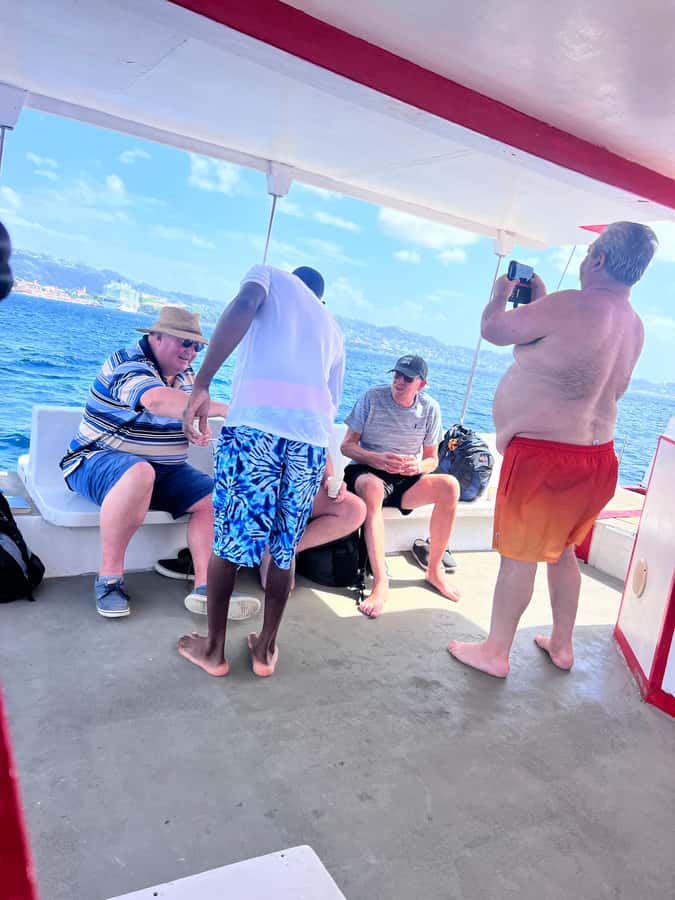 Grenada: Sailing and Snorkeling To the Underwater Sculpture - The return to Grand Anse, with drinks and music