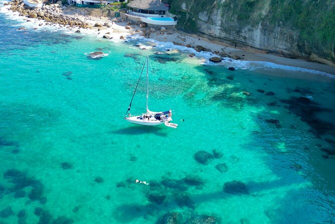 Half Day Private Sailing Cruise Puerto Vallarta with Snorkeling - Mismaloya gives you a quieter water stop