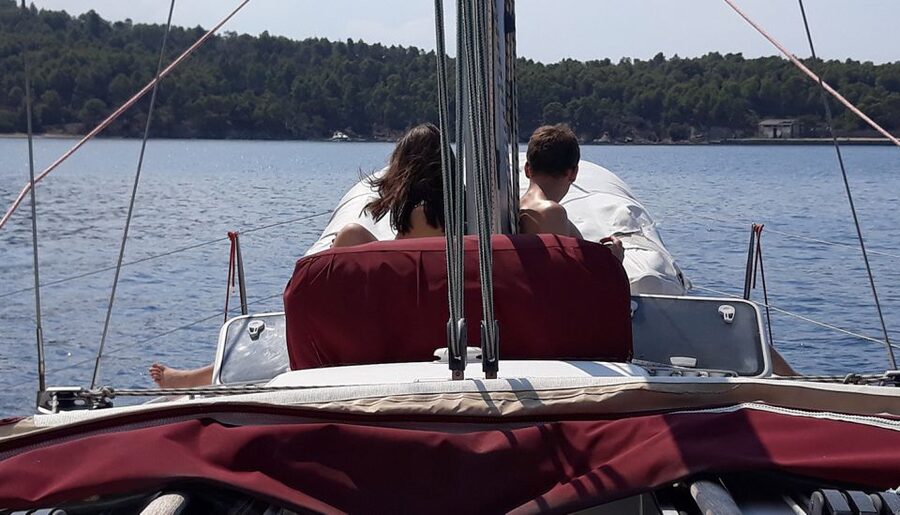 Halkidiki: 7 Hours Private Cruise with Sailing Boat - Kameno provides the final remote swim