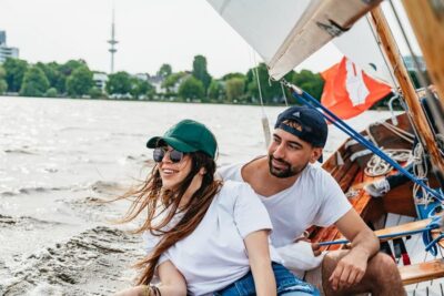 Alster River Sailing Tour on a 2-Masted Sailboat