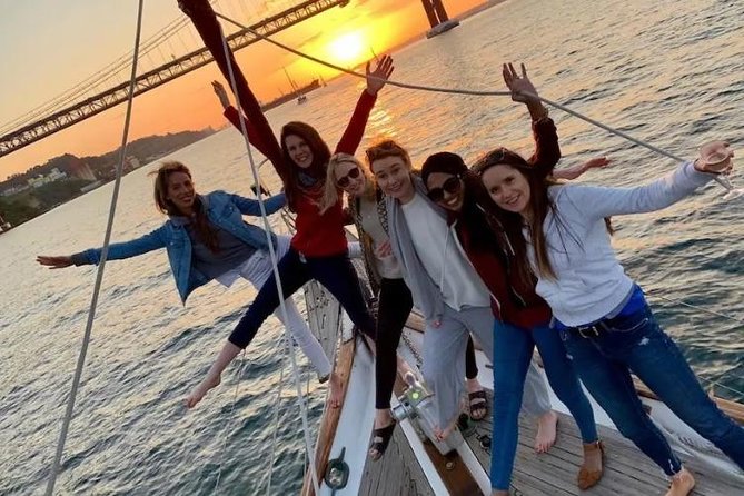 Hen Party in Lisbon on a vintage Sailboat - Drinks, snacks, and music choices