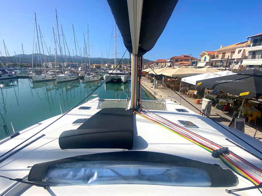 Heraklion: Catamaran Sailing to Dia island - Snorkeling, SUP, fishing, and deck time