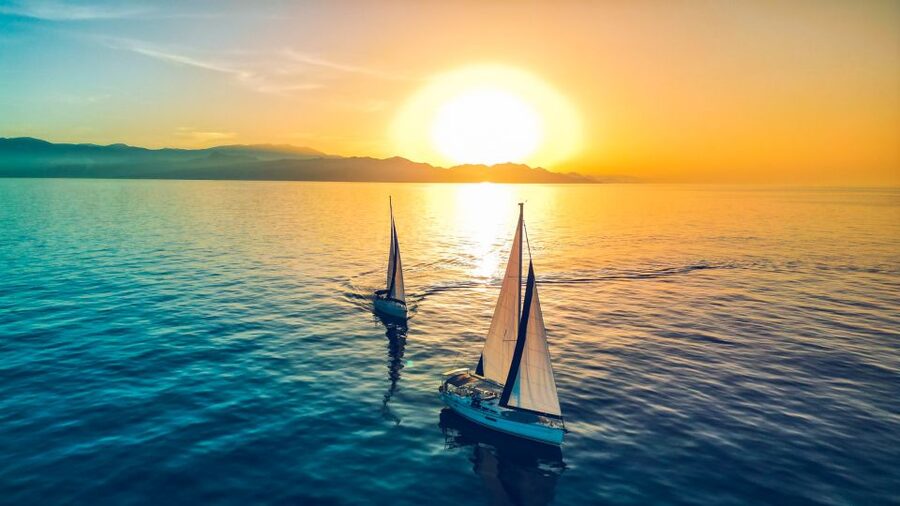 Heraklion: Dia Island Sailboat Cruise with Swimming and Meal - Sailing toward Dia’s sheltered bay