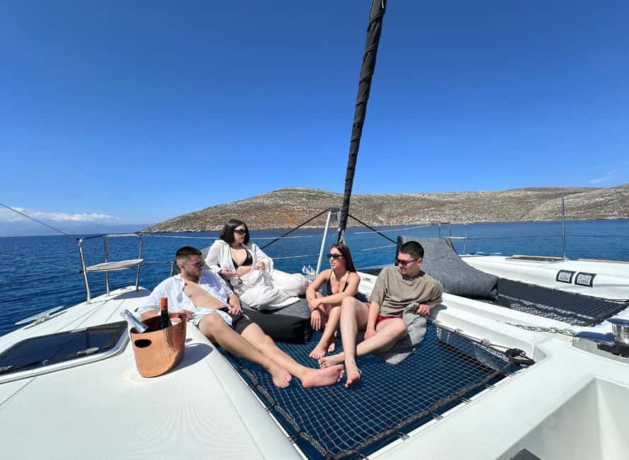 Heraklion Luxury Sailing Catamaran Dia Island | Gourmet Menu - A catamaran built for comfort