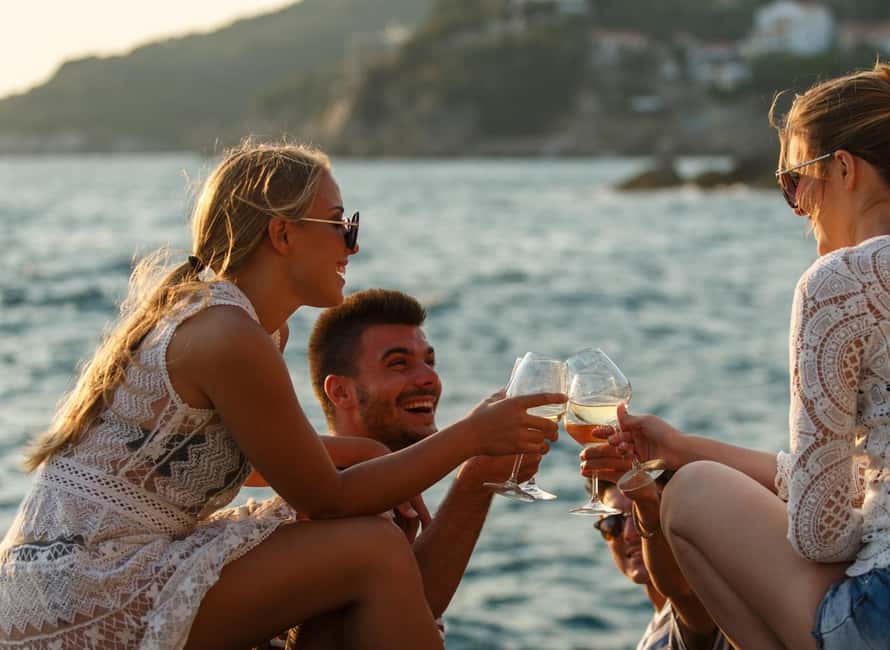 Heraklion Luxury Sailing Catamaran Dia Island | Gourmet Menu - The sunset ride back to Heraklion