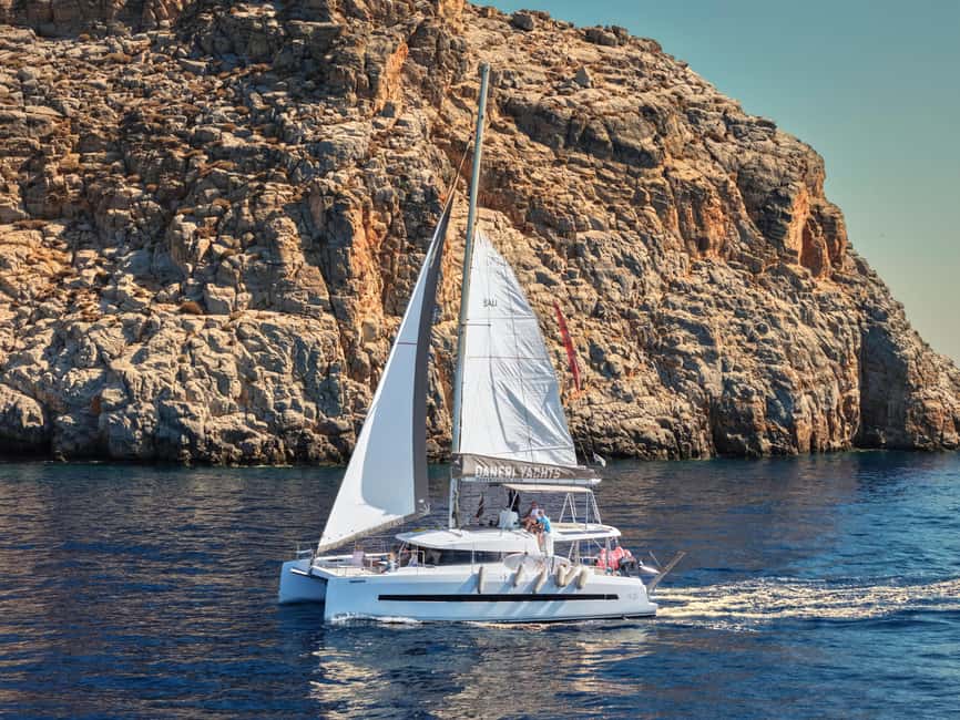 Hersonissos: Catamaran Sailing Trip to Dia Island with Lunch - The 105-minute sail to Dia