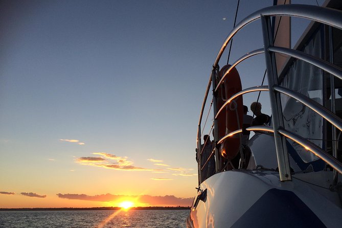 Hervey Bay Champagne Sunset Sail - A modern yacht built for easy viewing