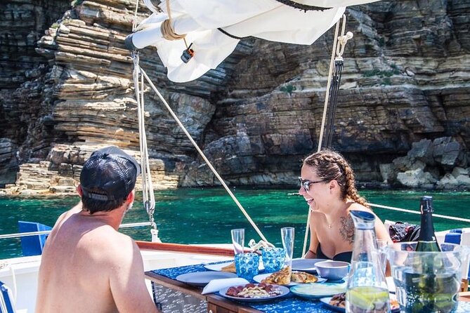 Ibiza: Private Sailboat with Tapas, Open Bar & Music - Leaving Sant Antoni and following the coast
