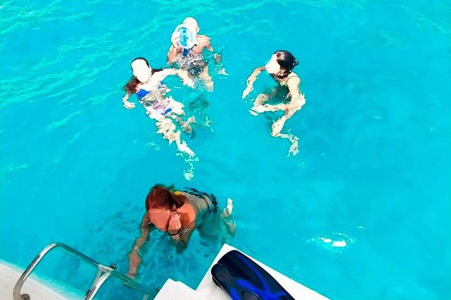 Ibiza: Sailing Day Trip, only up to 7 guests - Leaving San Antonio Bay in a seven-person boat