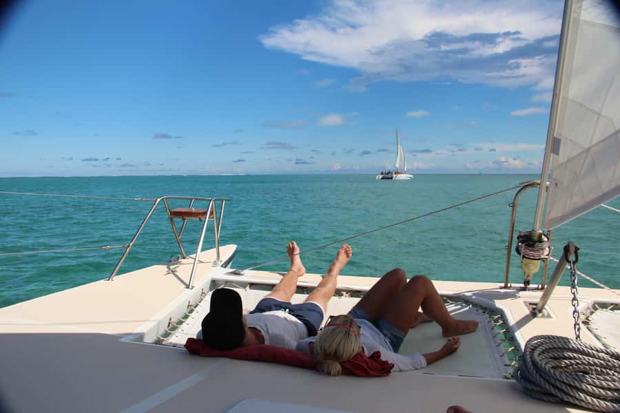 Ile Aux Cerfs Catamaran Cruise sailing from Mahebourg - What the $101 price really covers