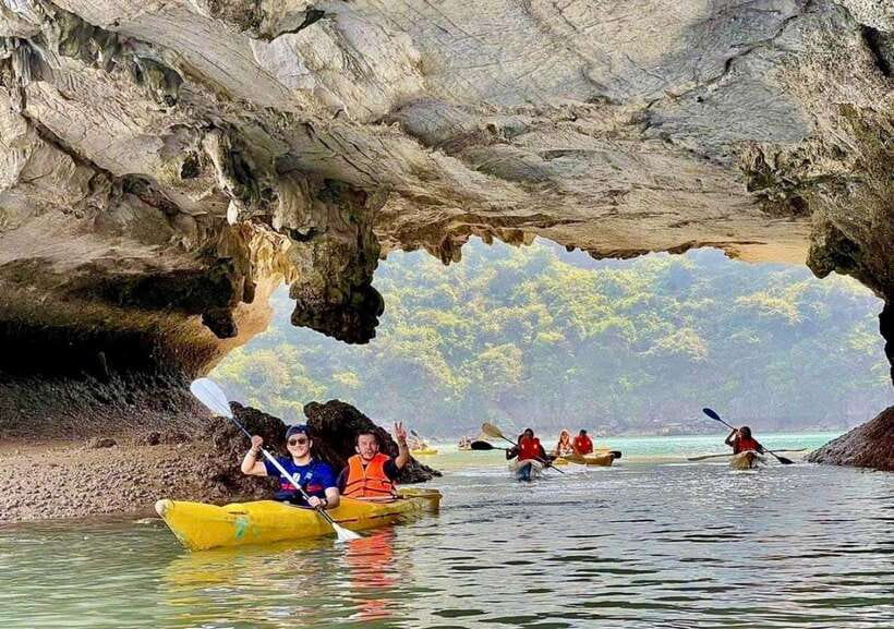 Jade Sails: The most luxurious day cruise explore Lan Ha Bay - Dark and Bright Cave by traditional rowing boat