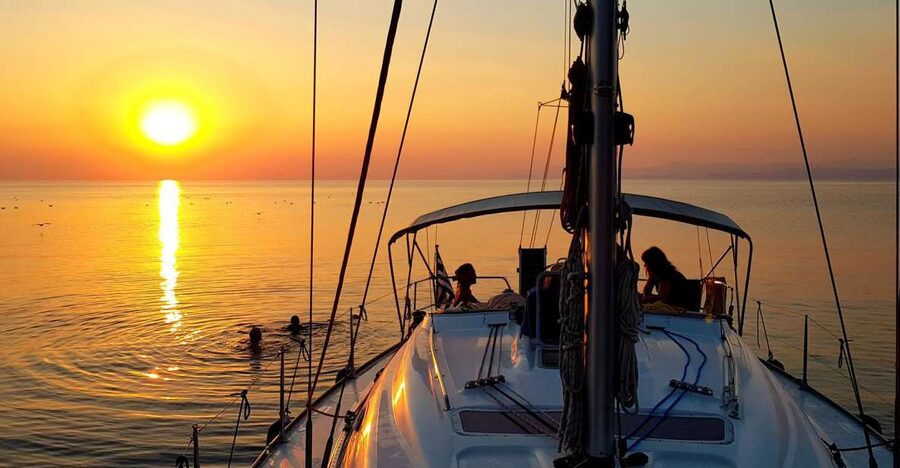 Kassandra: Private Sunset Sailing Cruise with Wine & Fruit - Cruising across Toroneos Kolpos