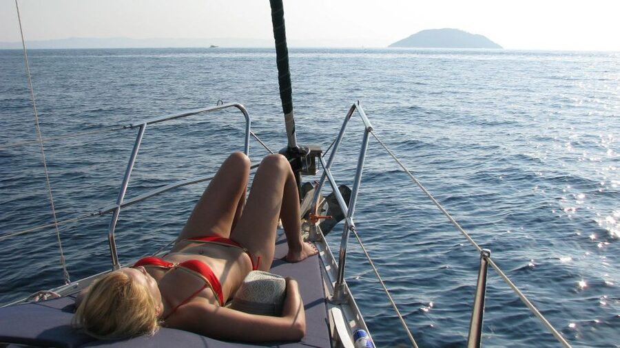 Kassandra: Sunset Sailing Boat Tour of Secluded Coves - Sunset from the boat, not from a crowded shore