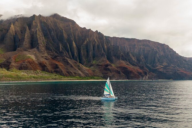 Kauai: Leila Na Pali Sunset Dinner Sail - The coast, waterfalls, and wildlife