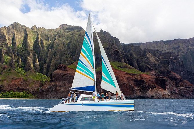 Kauai’s Na Pali Coast Snorkel and Sail Tour - Leaving Port Allen on the Leila catamaran