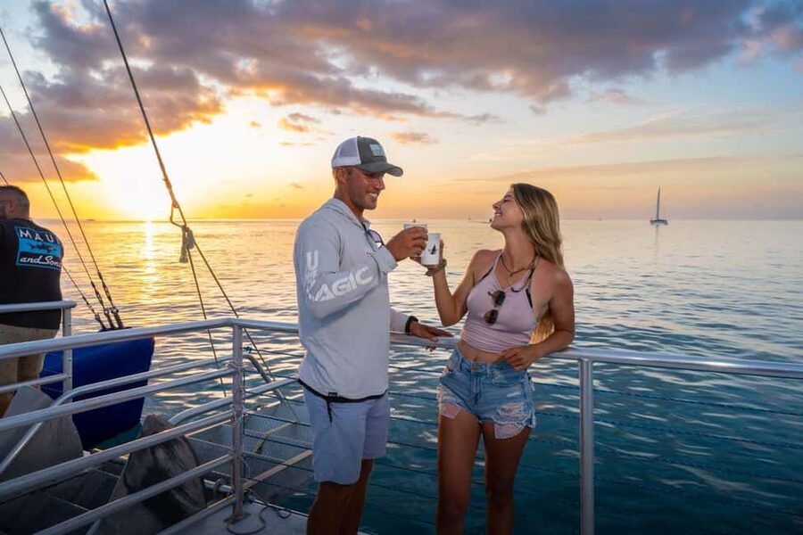 Key West: Catamaran Champagne Sunset Sail - Leaving Key West’s Historic Seaport