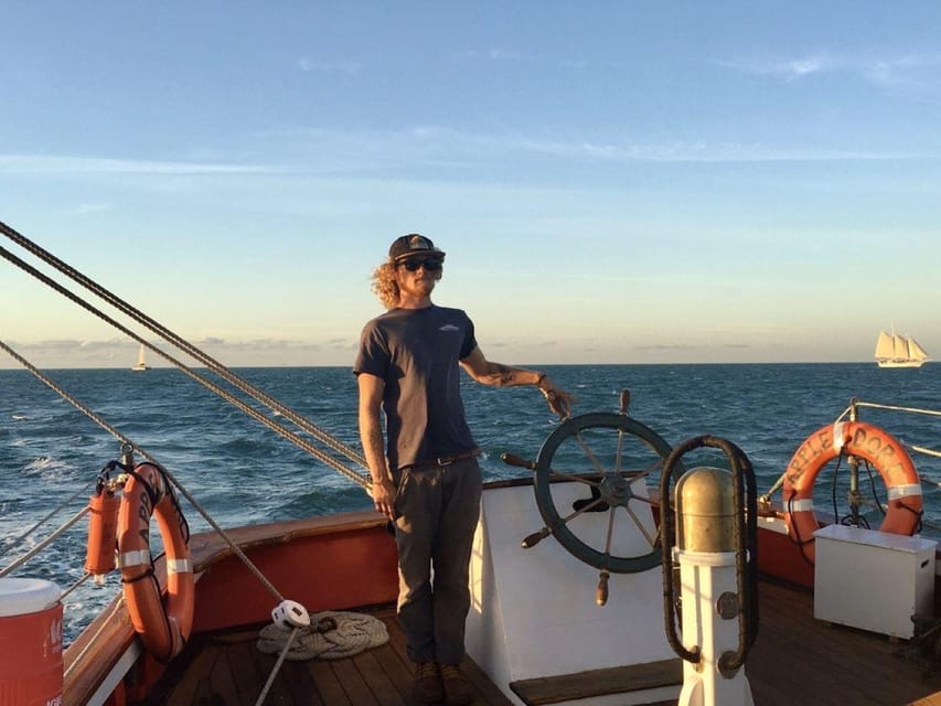 Key West's Schooner Appledore Star Champagne Sunset Sail - What the sunset looks like from the deck