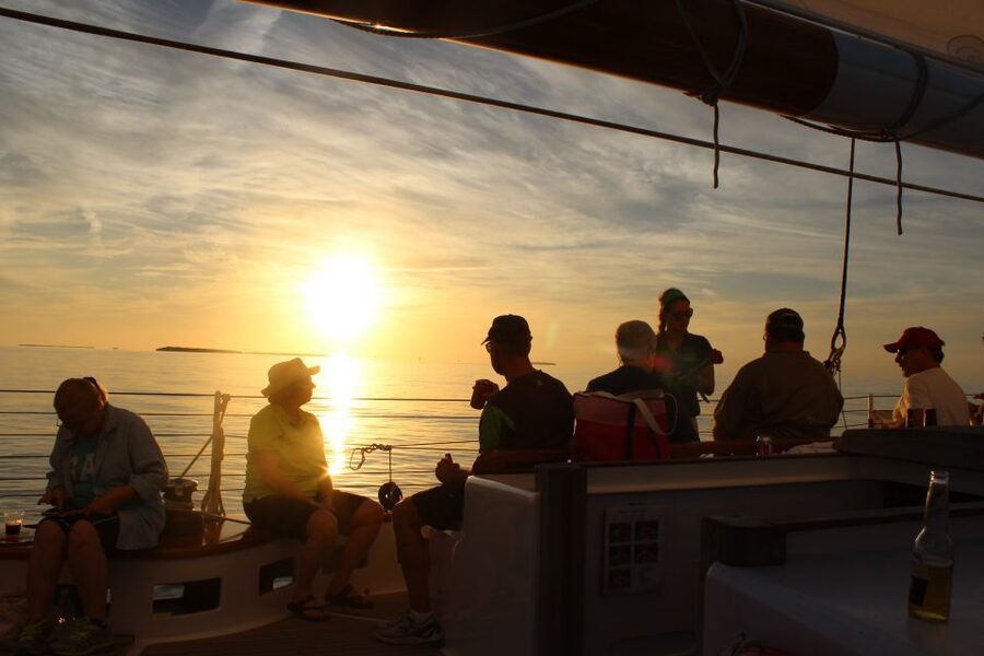 Key West: Schooner Sunset Sail with Food & Drinks - The route along Key West’s waterfront