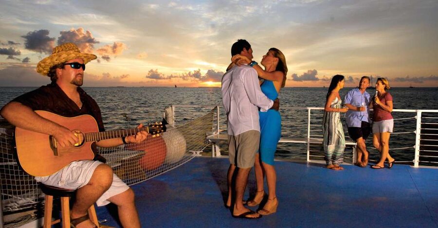 Key West: Sunset Sail with Live Band, Drinks, and Appetizers - What the 65-foot catamaran feels like