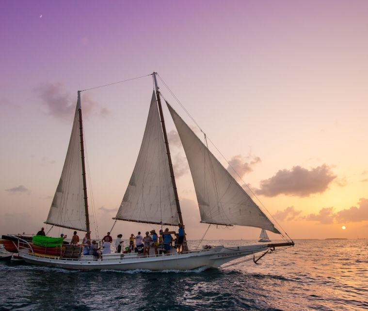 Key West Wind and Wine Sunset Sail aboard classic Schooner - A social night or a romantic one