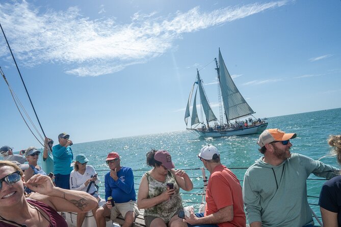 Key West Wreckers Race Aboard Schooner America 2.0 - The cannon start and the race out of the harbor