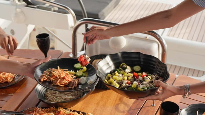 Kissamos: Balos & Gramvousa Sailing Cruise with Meal - Lunch on board, with Cretan flavors and unlimited drinks