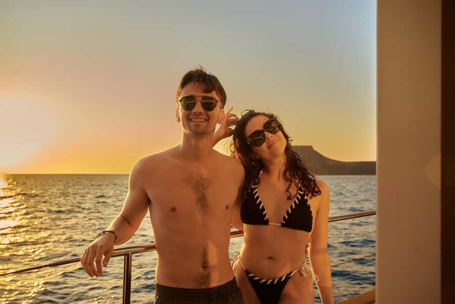 Kissamos: Romantic Sunset Sailing Catamaran Cruise - Setting out from Kissamos Port