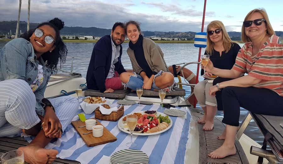Knysna: 2.5-Hour Day Sail & Lunch Charter - Crossing the estuary by sail