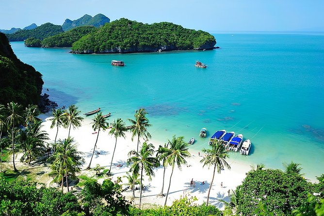 Koh Samui to Angthong Marine Park Cruise Tour By Red Baron Chinese Sailboat - From Koh Samui pickup to the first meal