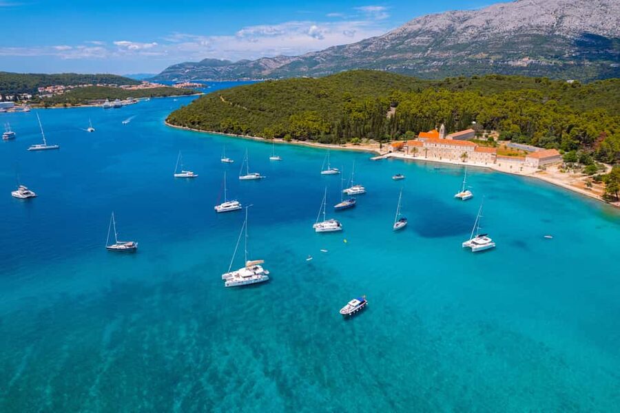 Korčula: Sail Away - tour with traditional craftmanship boat - Badija: Monastery, Nature, and a Final Island Stop