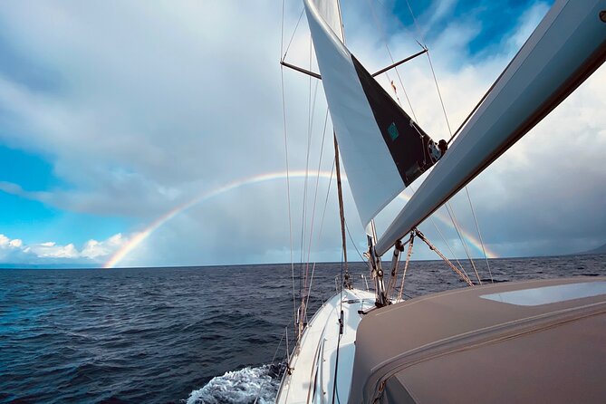 La Maddalena Archipelago Sailing Tour with Lunch from Palau - Cala Granara at Spargi, swimming from the boat