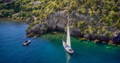 Lake Taupo: Classical Sailing to the Māori Rock Carvings