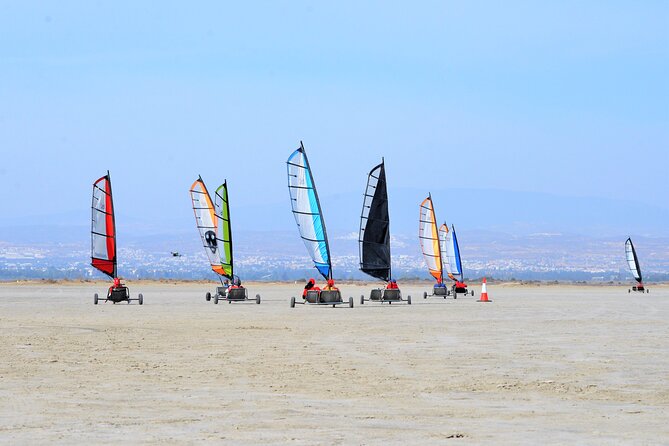 Land Sailing in Limassol - Learning to sail a kart with the wind