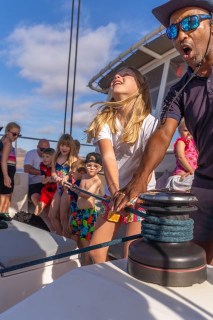 Lanzarote: Luxury Sailing Excursions to Papagayo - Lunch from the small onboard kitchen