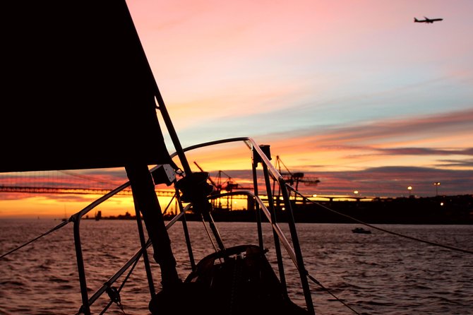 Lisbon: Daylight or Sunset on a Vintage Sailboat - Commerce Square and the old city from the water
